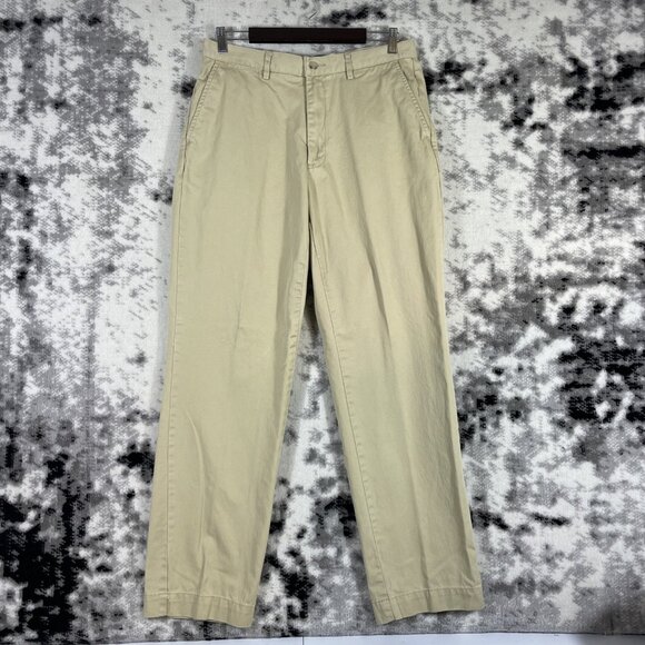 Polo‎ Ralph Lauren Slacks Mens Size 33x32 Beige Slash Pocket Office Career - Picture 1 of 15